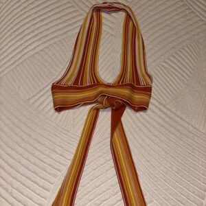 Striped Halter Top - Multicolor